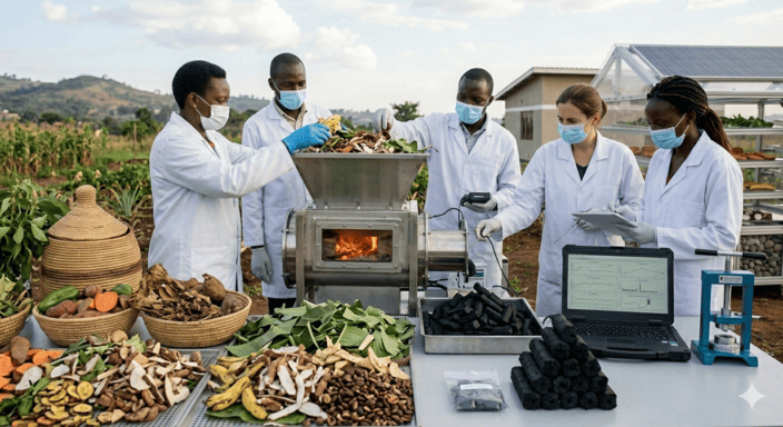 Carbonization of Domestic and Agricultural Wastes for Energy Source 