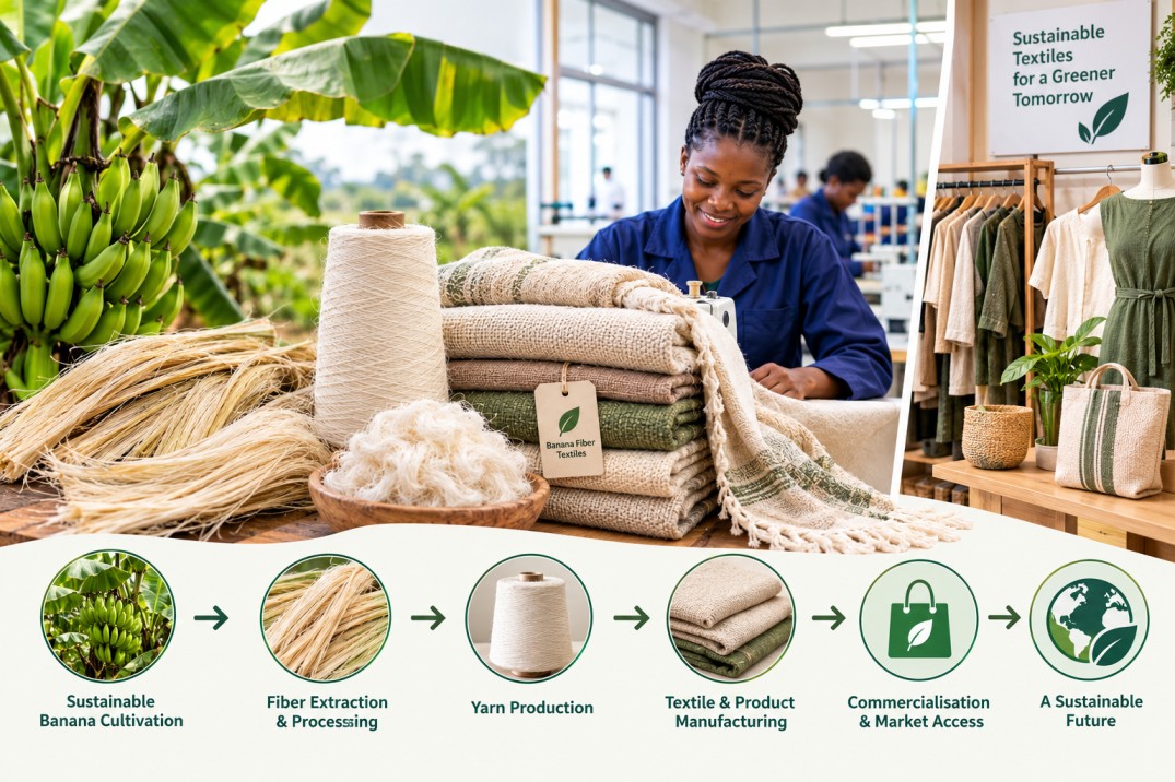 Sustainable Textiles through Upscaling and Commercialization of Banana Fiber Value Addition in East Africa (BANATEX_EA)